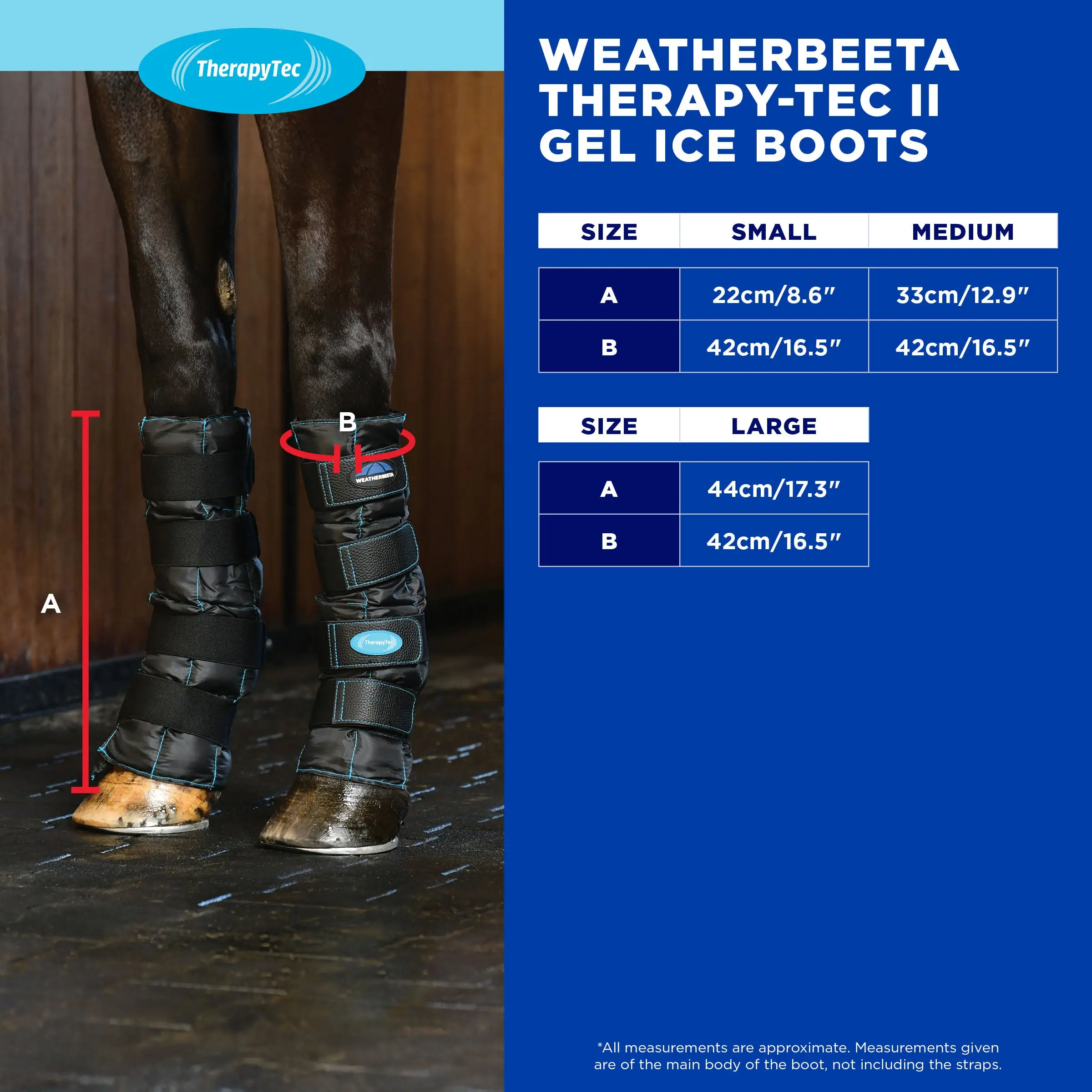 Weatherbeeta Therapy-Tec II Gel Ice Boots Black - Image 5