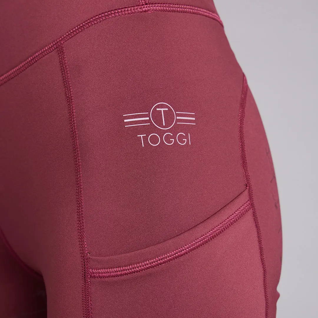 Toggi Ladies Burgundy Winter Sculptor Walsham Tights - Image 4