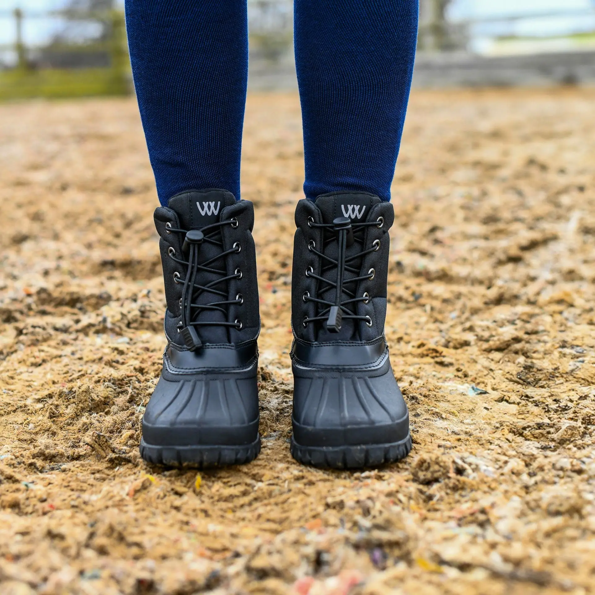 Woof Wear Black Laced Yard Boot - Image 7