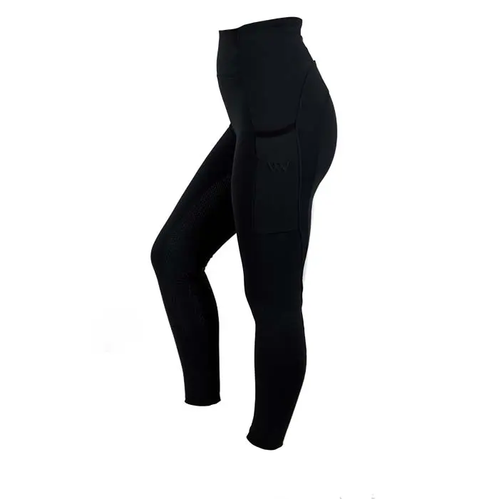 Woof Wear Original Full Seat Black Riding Tights - Image 3