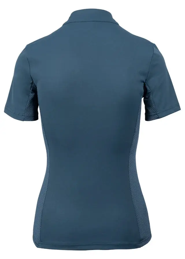 Woof Wear Petrol Blue Short Sleeve Ladies Tech Riding Shirt - Image 3