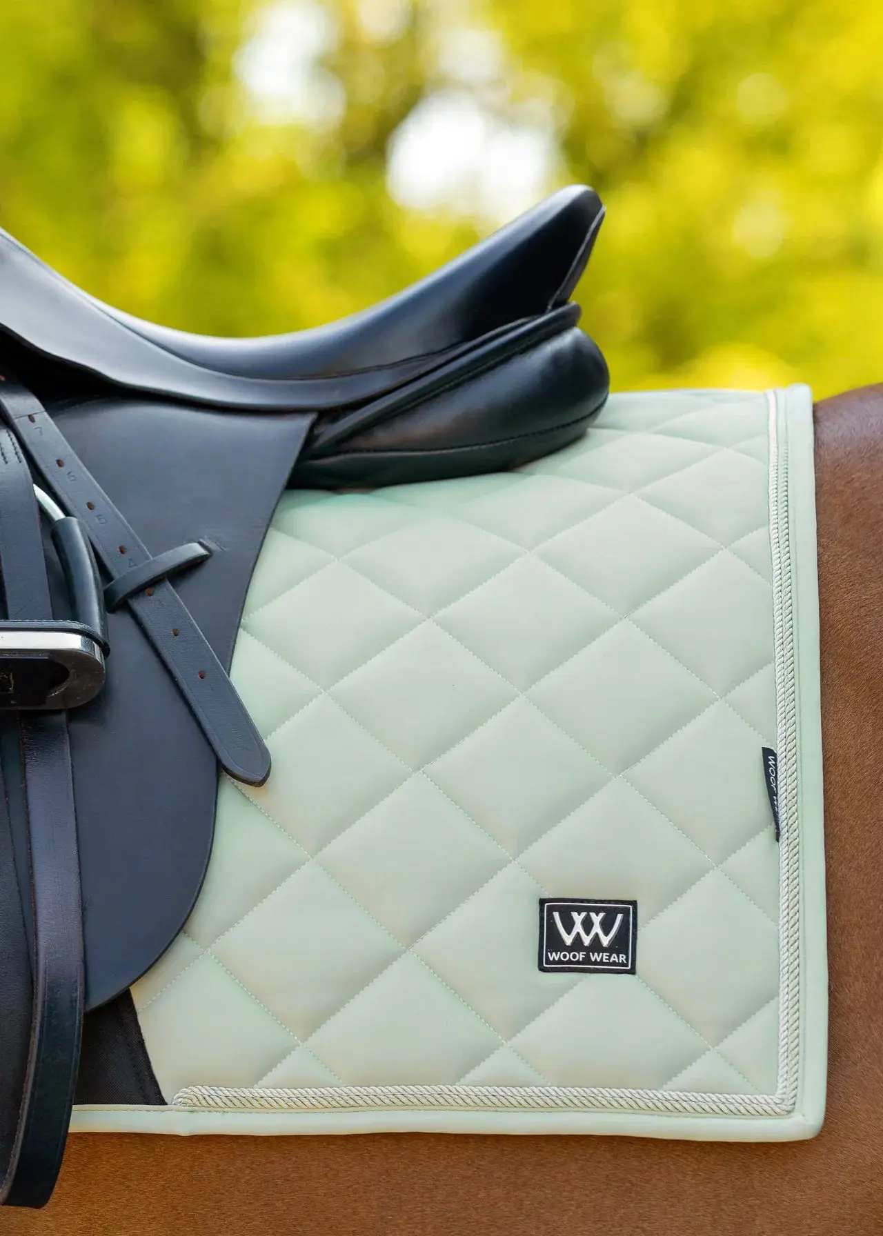 Woof Wear Sage Green Vision Aura Saddle Dressage Pad - Image 2