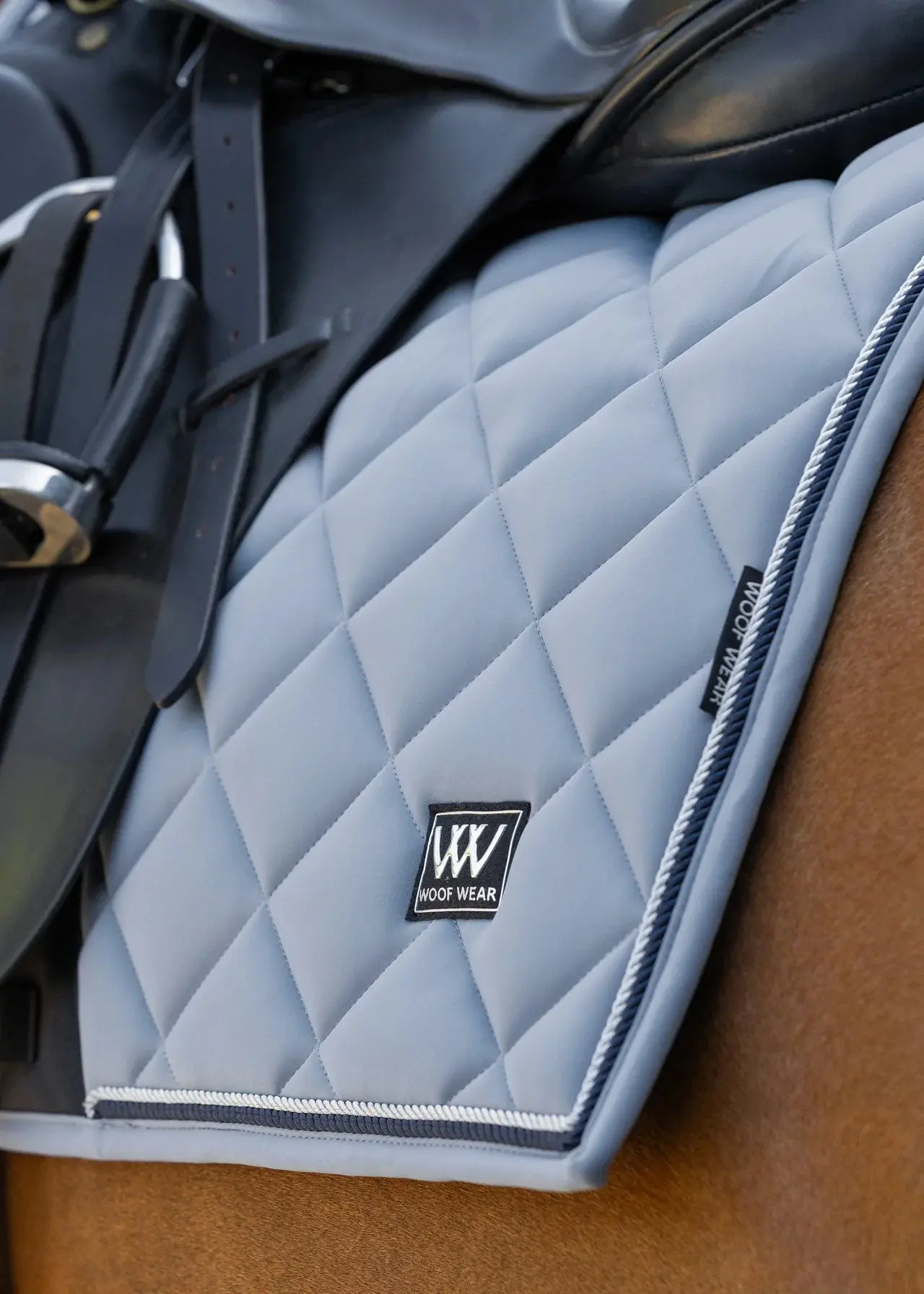 Woof Wear Steel Blue Vision Aura Saddle Dressage Pad - Image 2